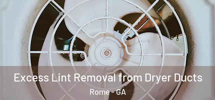 Excess Lint Removal from Dryer Ducts Rome - GA